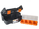gereedschapskoffer 38 x 29 x 17 cm zwart/oranje
