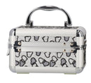 make-up koffer 15 x 9 cm aluminium zilver/grijs