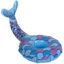 opblaasbare bekerhouder zeemeermin 21 cm blauw