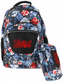 rugzak met etui junior 32 x 43 cm polyester blauw