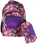 rugzak met etui junior 32 x 43 cm polyester rood