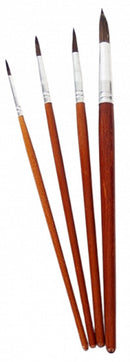 verfpenselen Master 29 cm hout bruin 4-delig