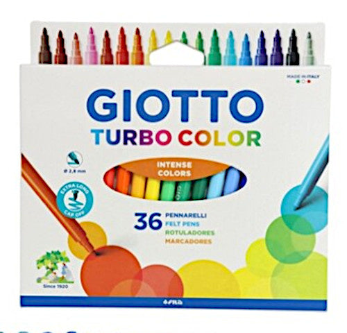 viltstiften Turbo Color junior 15,5 cm 36 stuks