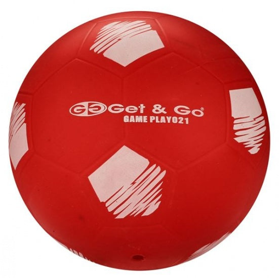 Voetbal PVC 21 cm Rood Per Stuk Maat 4