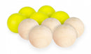 Jeu de Boules set hout 28 mm geel/naturel 10 stuks