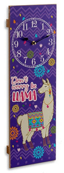 lama klok meisjes  20 x 2,5 x 60 cm papier paars