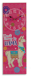 lama klok meisjes  20 x 2,5 x 60 cm papier roze