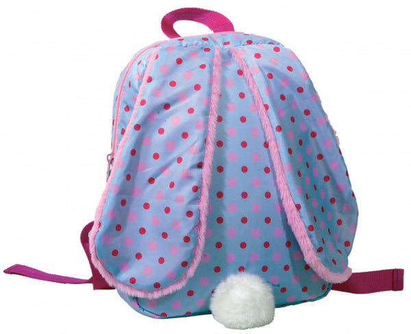 kinderrugzak konijn meisjes 30 cm polyester 12 liter roze/paars
