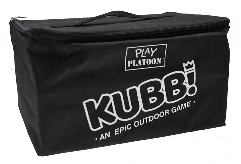 kubbset hout bruin/zwart 22-delig