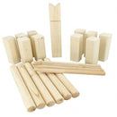 kubbset hout bruin/zwart 22-delig