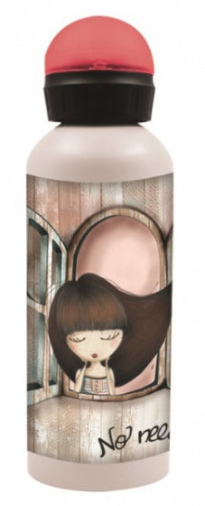 drinkbeker Anekke 'Back Me Up' staal 580 ml roze/grijs