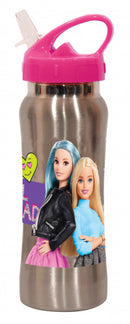 drinkbeker met drinktuit Barbie roestvrij staal 580 ml