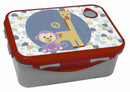 broodtrommel Fisher Price aap en giraffe grijs/bruin