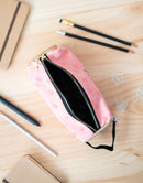 etui meisjes 21 x 7 cm polyester roze