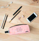 etui meisjes 21 x 7 cm polyester roze