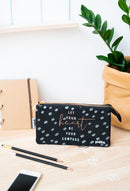 make-uptasje meisjes 21,5 x 12 cm polyester zwart/goud