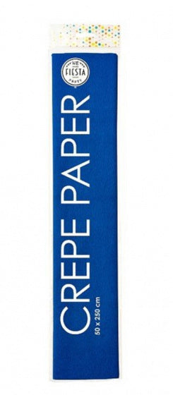 crêpepapier 250 x 50 cm blauw
