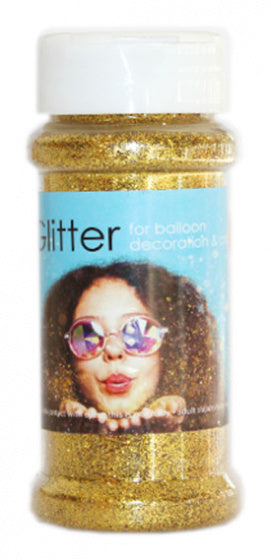 glitter 100 gram kunststof goud