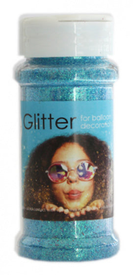 glitter 100 gram kunststof lichtblauw