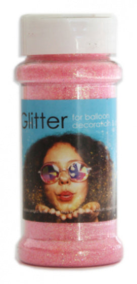 glitter 100 gram kunststof lichtroze