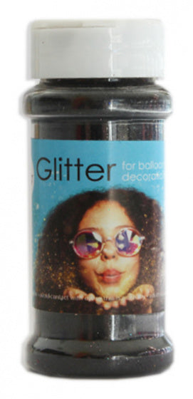 glitter 100 gram kunststof zwart