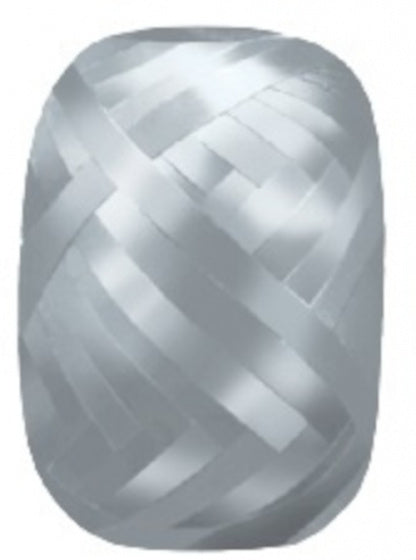 cadeaulint 20 m x 5 mm polyester zilver 24 stuks