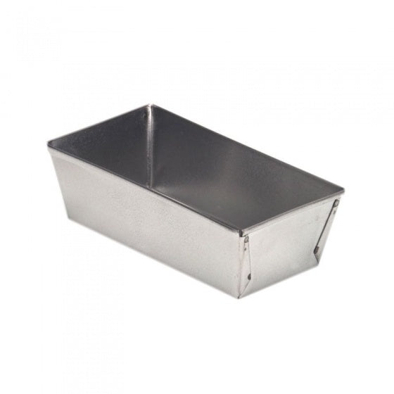 bakvorm zilver metaal 10 x 4 x 3 cm