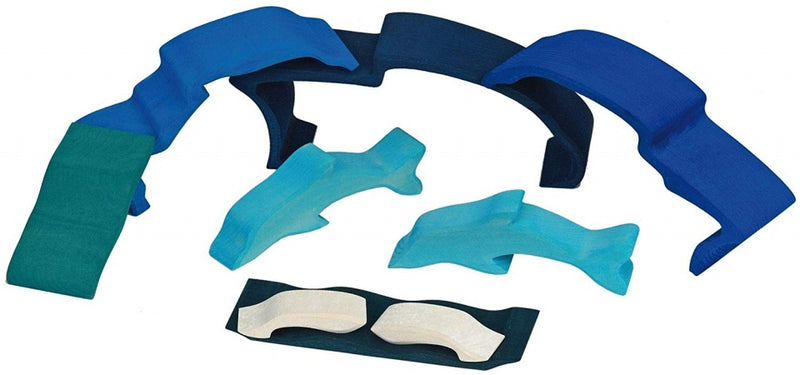 bouwblokken dolfijn 22 cm 9-delig