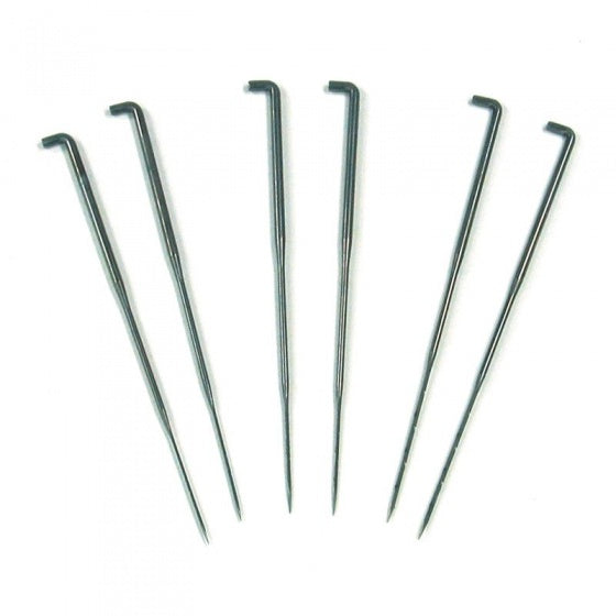 dikke viltnaalden 6 stuks 10 cm blank staal