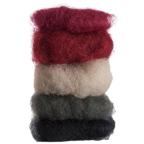 gekaarde wol 50 gram 5 stuks zwart