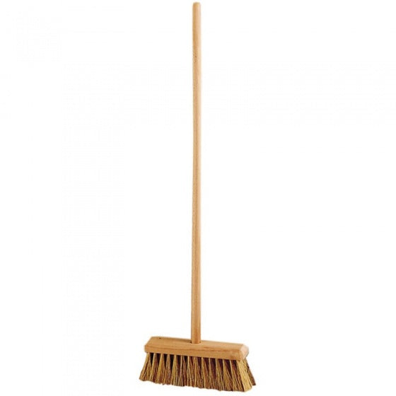 harde bezem 80 cm blank hout