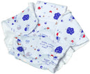 poppenluier 8 cm blauw
