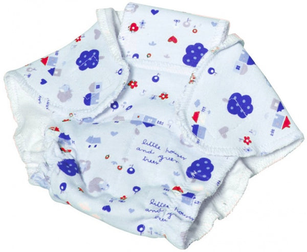 poppenluier 8 cm blauw