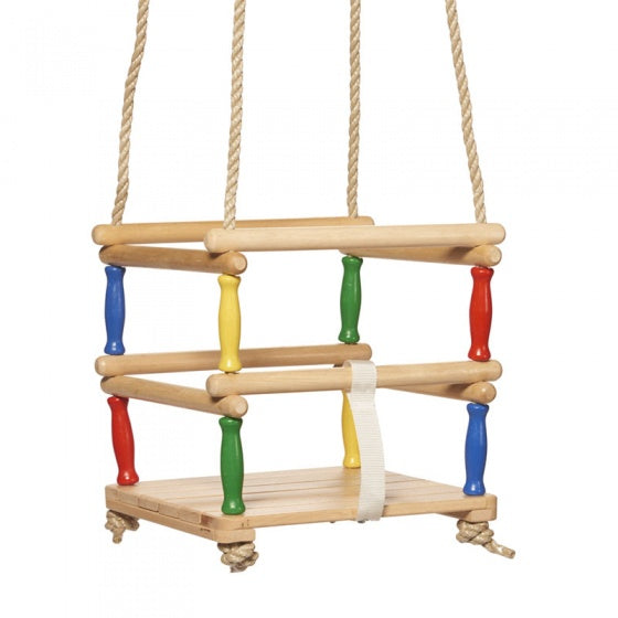 baby schommelzitje 30 x 30 x 12 cm hout naturel
