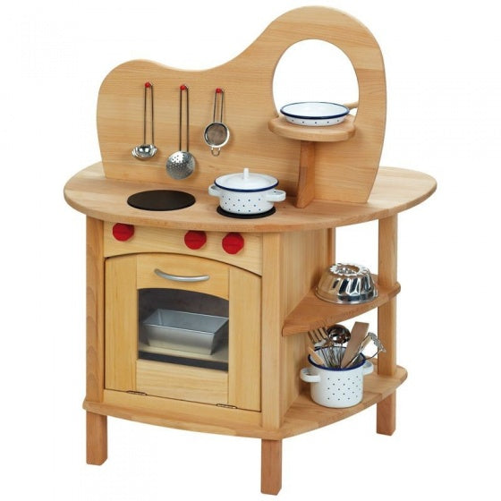 speelkeuken bruin hout junior 73 x 51 x 92 cm