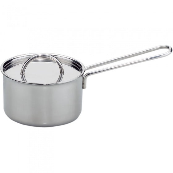 steelpan 9 cm staal zilver