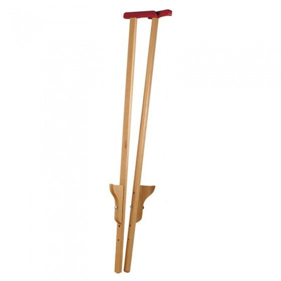 stelten 120 cm rood/blank hout