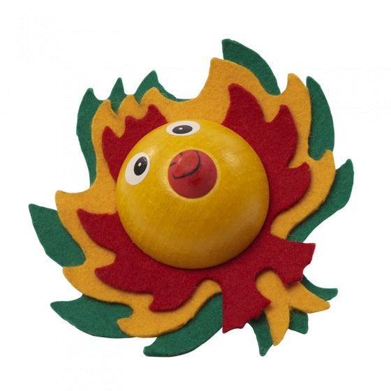 tol vogel 10 cm hout multicolor