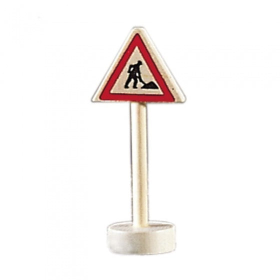 verkeersbord bouwplaats hout 10 cm