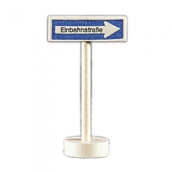 verkeersbord eenrichtingsweg hout 10 cm