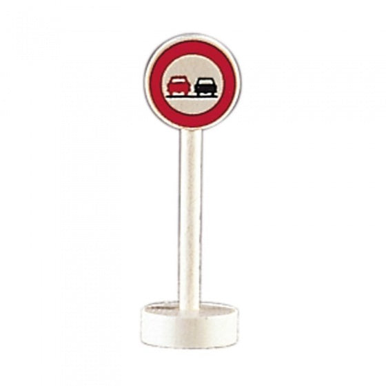 verkeersbord inhaalverbod hout 10 cm