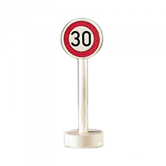 verkeersbord maximum snelheid 30 hout 10 cm