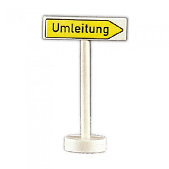 verkeersbord omleiding hout 10 cm