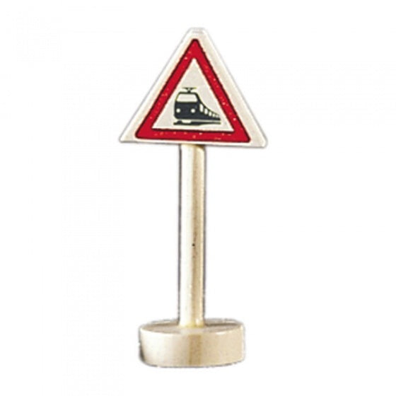 verkeersbord onbewaakte spoorwegovergang hout 10 cm