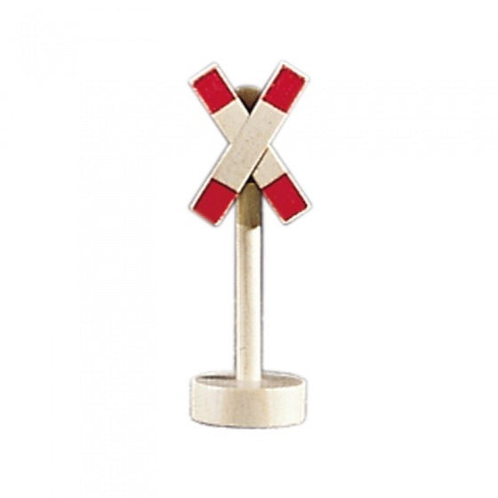 verkeersbord spoorwegovergang hout 10 cm