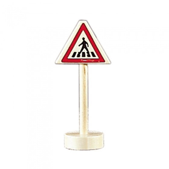 verkeersbord zebrapad hout 10 cm