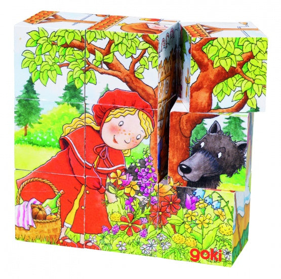 blokkenpuzzel Sprookjes junior hout 9-delig