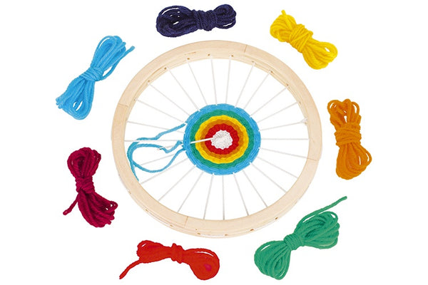 houten weefgetouw 18 cm 8-delig
