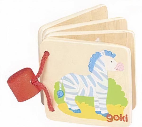leesboekjes zebra 5 x 5 x 2 cm hout naturel