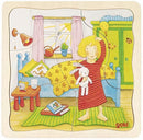 legpuzzel 4-in-1 Een Dag Uit Mijn Leven 20 cm hout